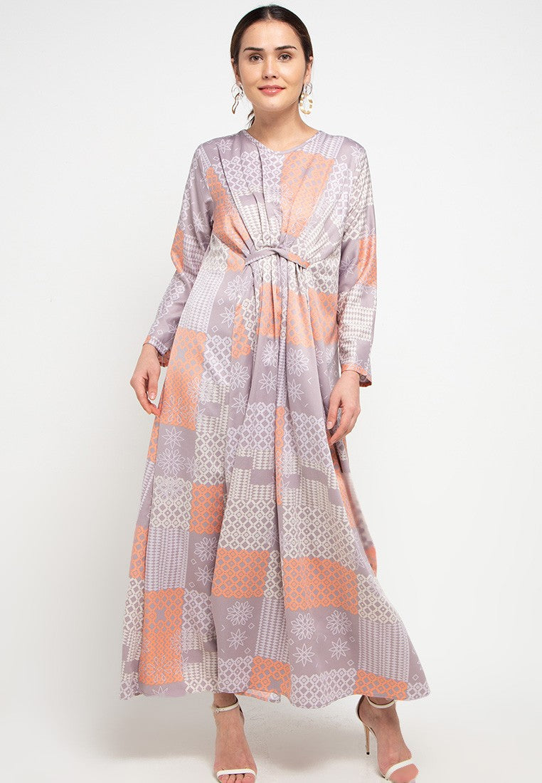 Karry Dress Grey Purplish