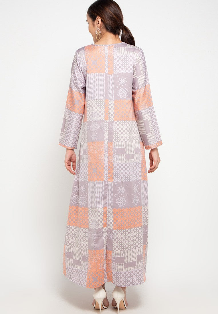Karry Dress Grey Purplish